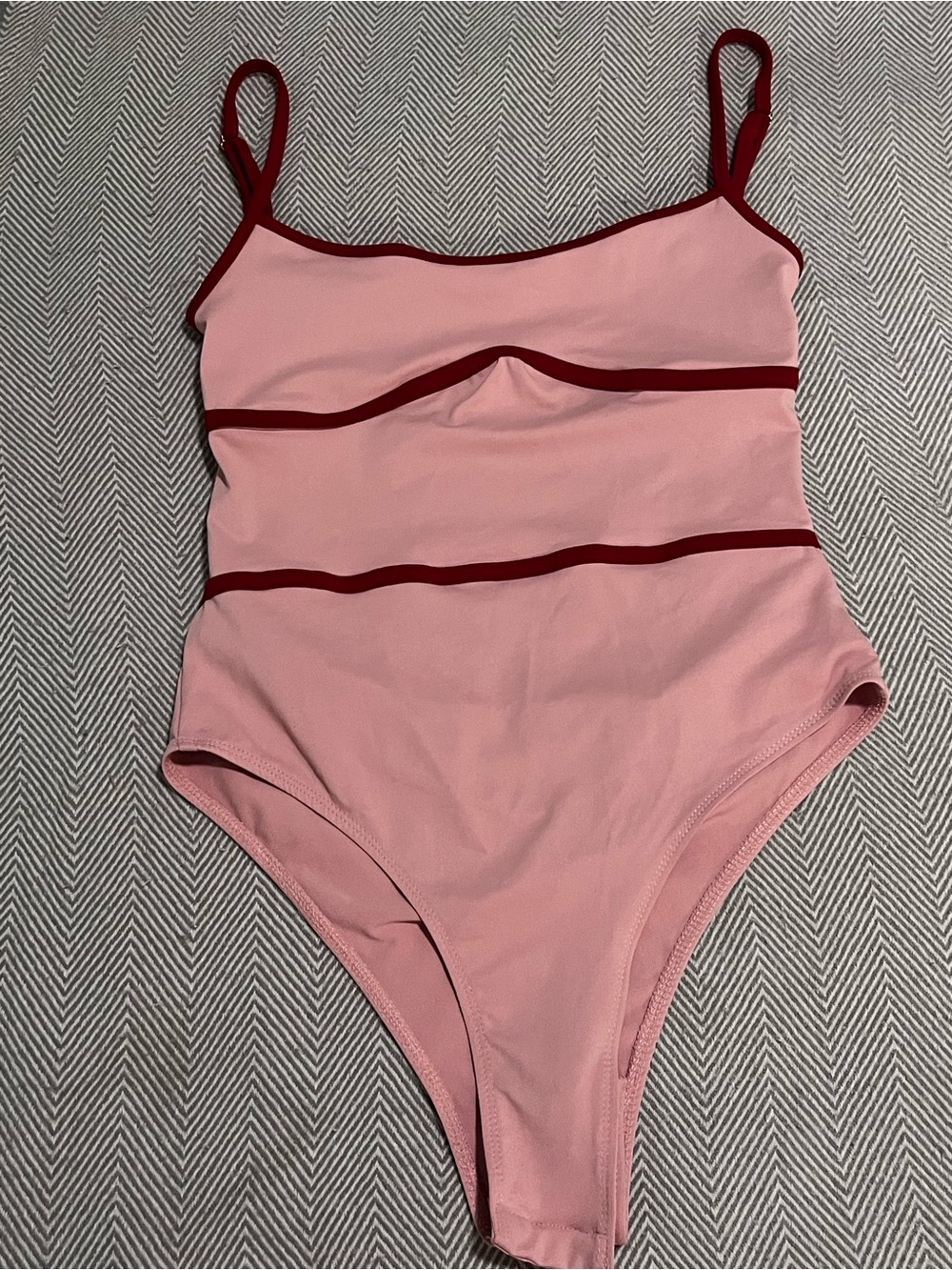 Missguided Pink and Red Contrast Trim Camisole - Picture 4 of 8